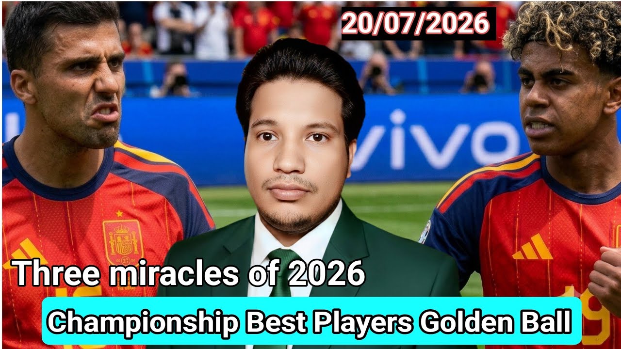 Championship Best Player Golden Ball | Three Miracles Of 2026 | Lamine vs Rodri By Jamal Hussain - J