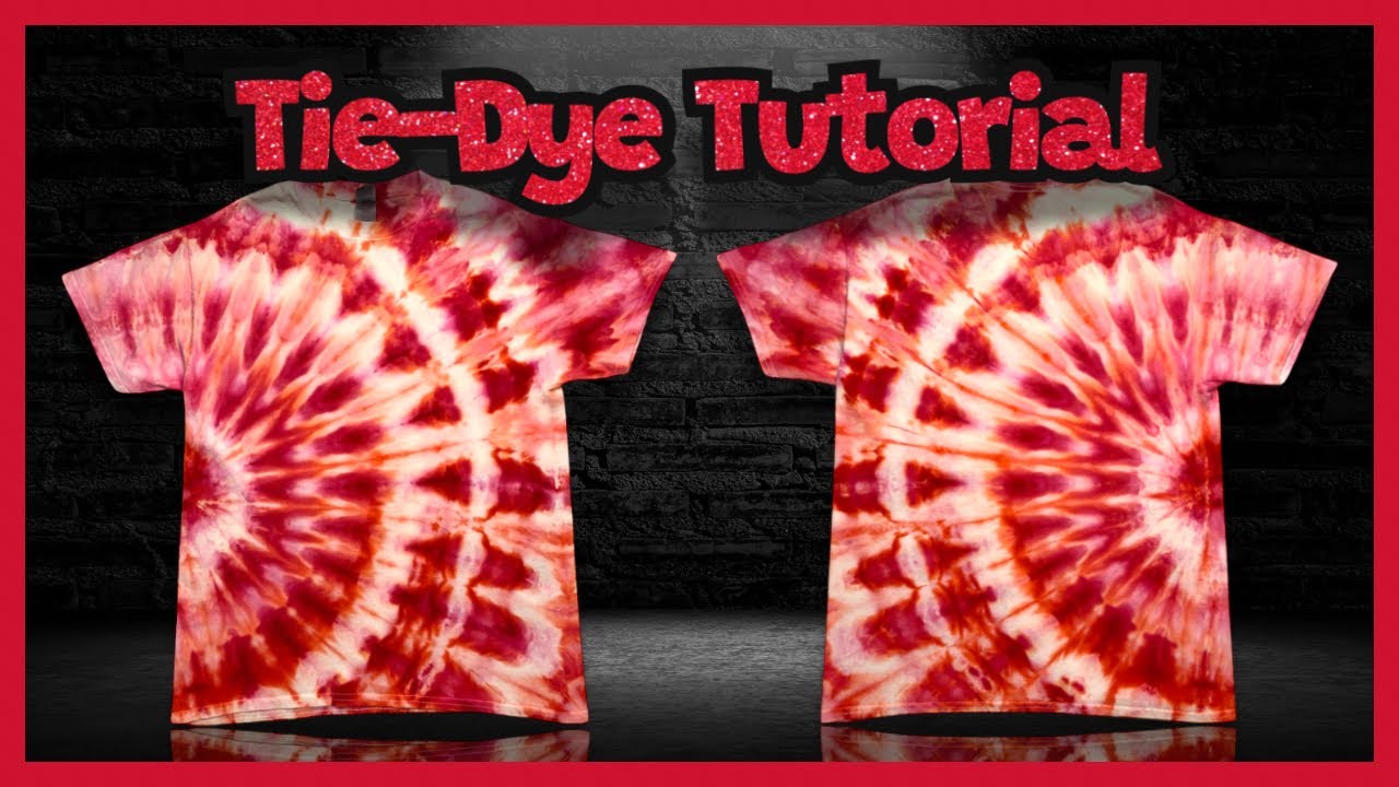 Tie-Dye: Watermelon Side Fanfold Incline Ice Dye Tutorial