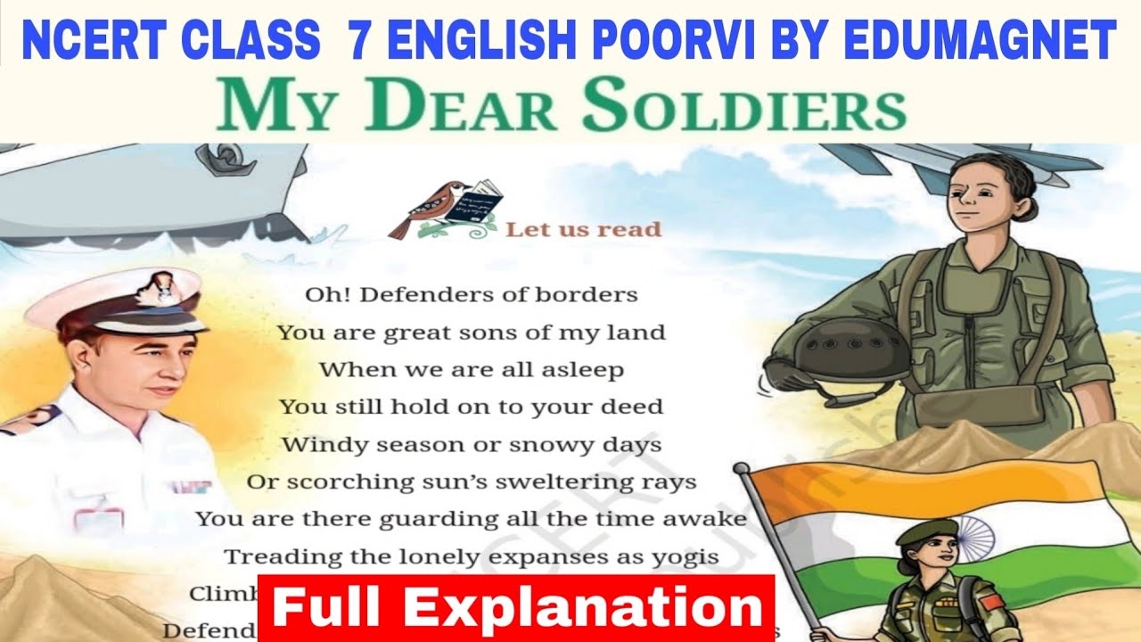 My Dear Soldiers Class 7 English Poorvi Unit 5 chapter 2 | EDUMAGNET