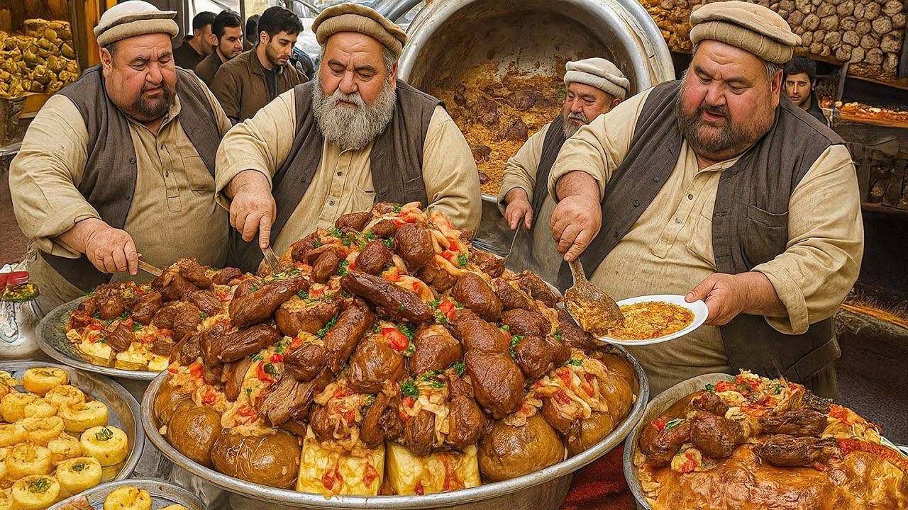 150+ KG GIANT AFGHAN KABULI PULAO | TRADITIONAL PULAO MAKING | STREET FOOD