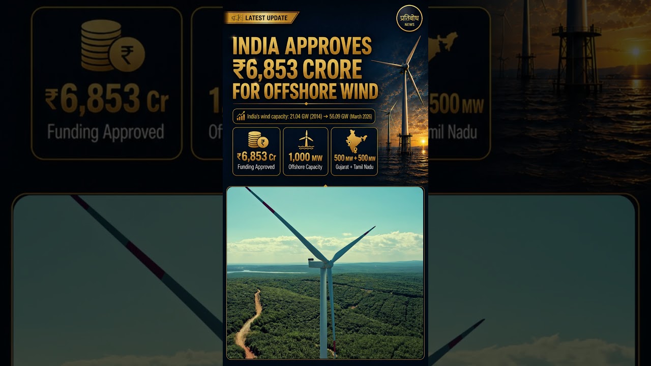 India Approves ₹6,853 Crore for Offshore Wind