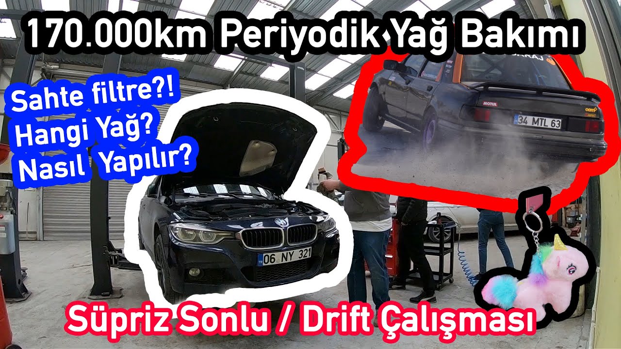 170000km Periyodik Bakımı BMW F30 320i ED | Kendin Yap! | Liqui Moly Yağ, Mann Filtre | Süpriz Sonlu