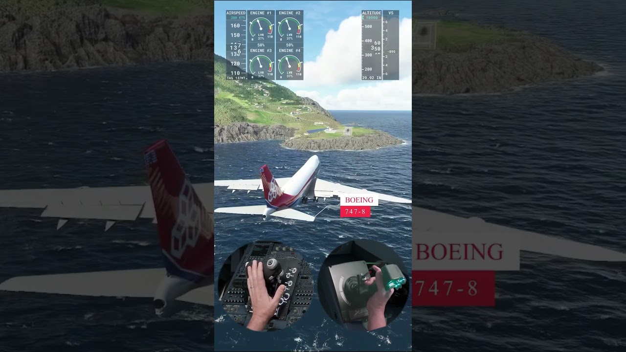 Crash Landing - Aircraft Landing Saba - Short Runway Accident | Microsoft Flight Simulator 2020