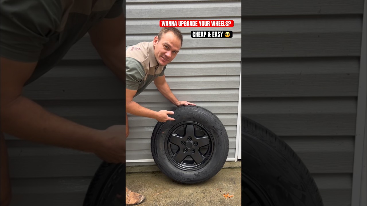 THIS IS A MUST! How to paint wheels BLACK 