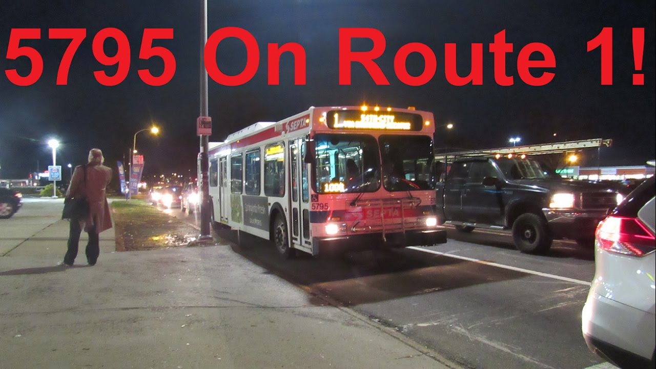NeoplanDude | SEPTA 2004 New Flyer D40LF #5795 Hauling Ass on Route 1, To 54th-City!
