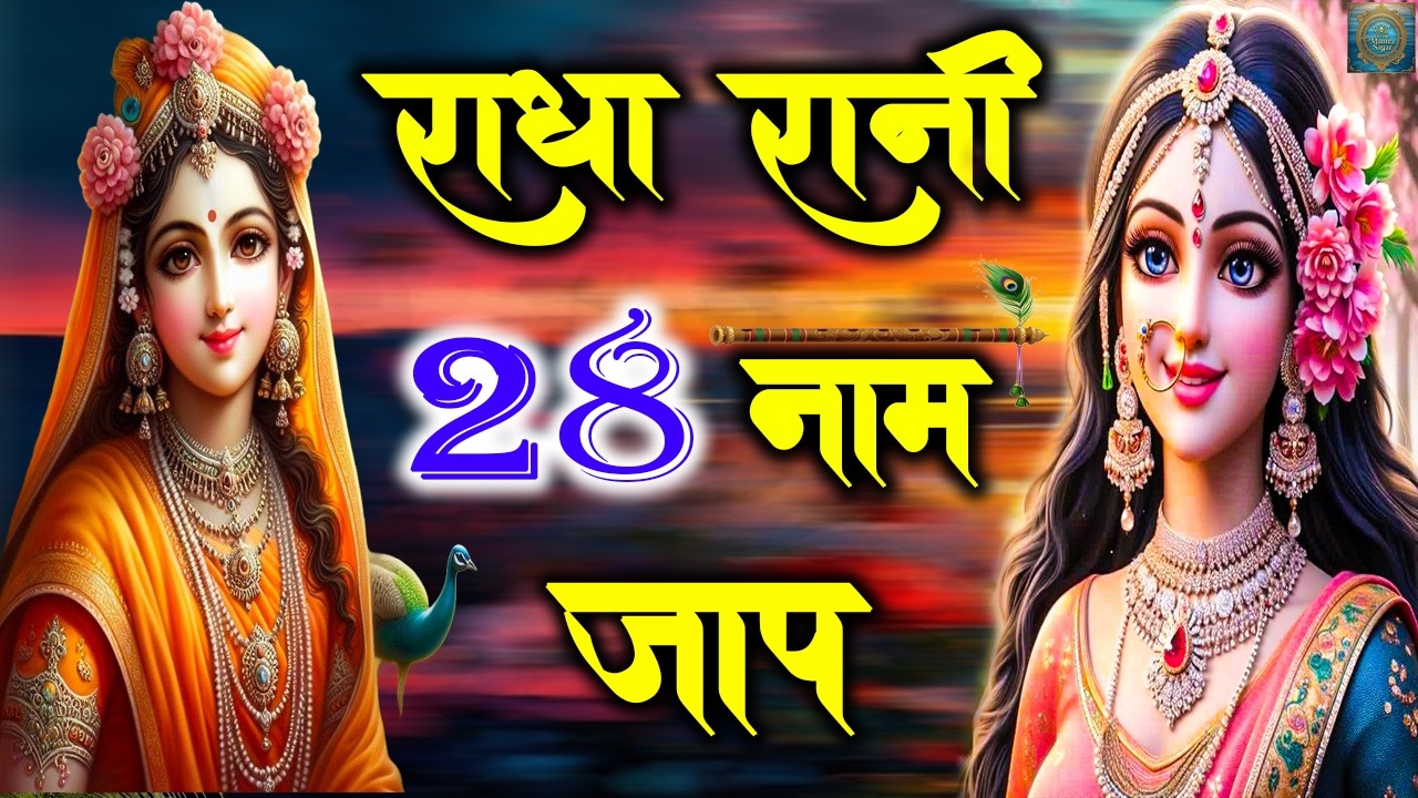 Shri Radha 28 Naam Jap | श्री राधा नाम जप | Radha 28 Names | राधा 28 नाम | Radha Naam