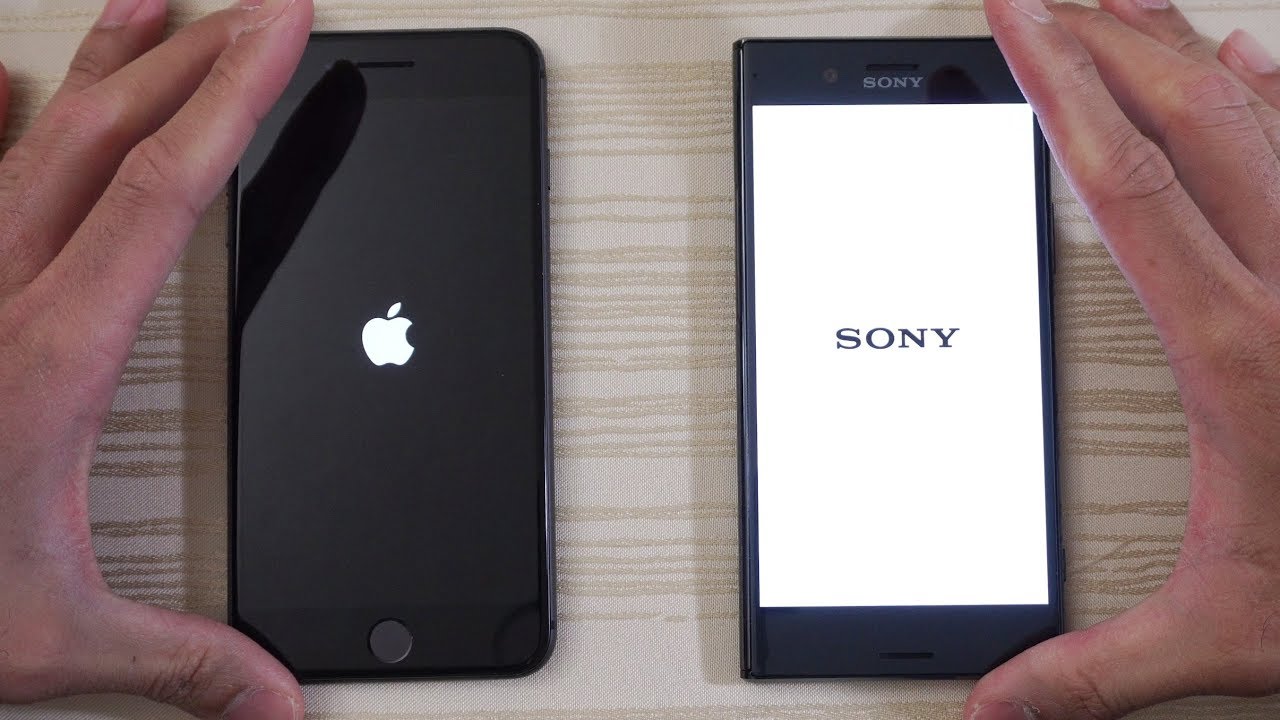 iPhone 8 Plus vs Sony XZ Premium - Speed Test! (4K)
