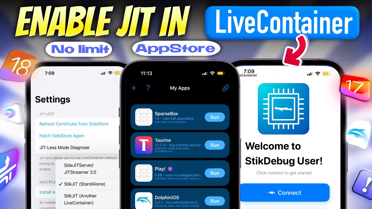 iOS18 LiveContainer JIT Activated - No Jailbreak, No Limits!