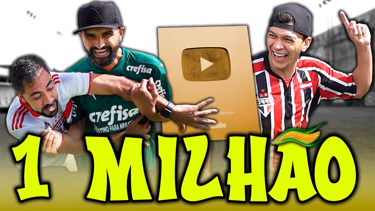 1 MILHÃO de INSCRITOS - ft JULIO COCIELO, THIAGO VENTURA... DESAFIO DE FUTEBOL