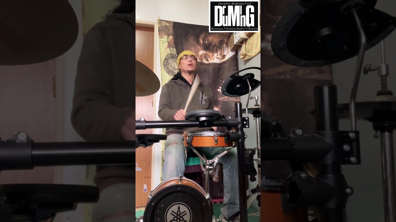 Some compas variations in 6/8 clave+samba ostinato #drums #drummer #drumming #compas