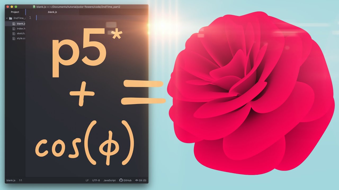 Make 3D Rose in p5.js: 1/2