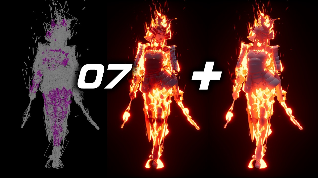 Character Fire VFX Tool | 07 Multiple Skeletal Mesh
