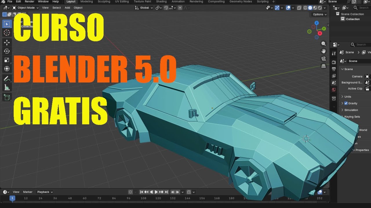 C&Oacute;MO USAR BLENDER 3D - CURSO DE MODELADO GRATUITO 2026 -BLENDER 5.0 - Tutorial Espa&ntilde;ol