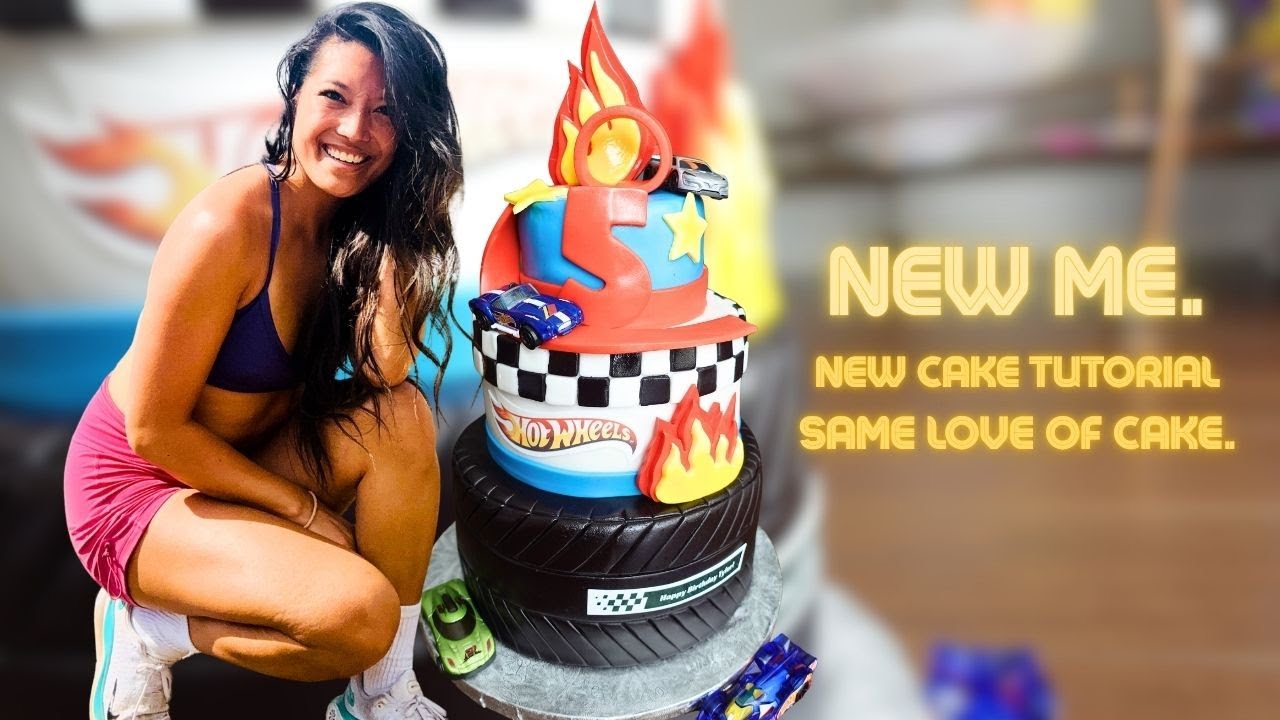 How I Made this Hot Wheels Cake | 3 Tiered Fondant Cake Tutorial | I'm BACK!