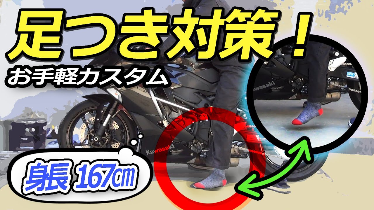 ZX-25R車高調整パーツ　AELLAリンクロッド取り付け　足つき対策に。