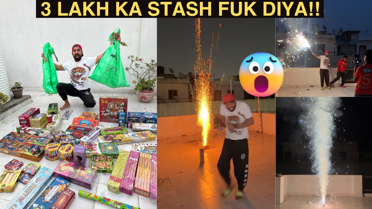 Biggest 3,00,000rs Diwali Stash Testing 😱 - Aiese Crackers Kabhi nahi dekhe honge 😍