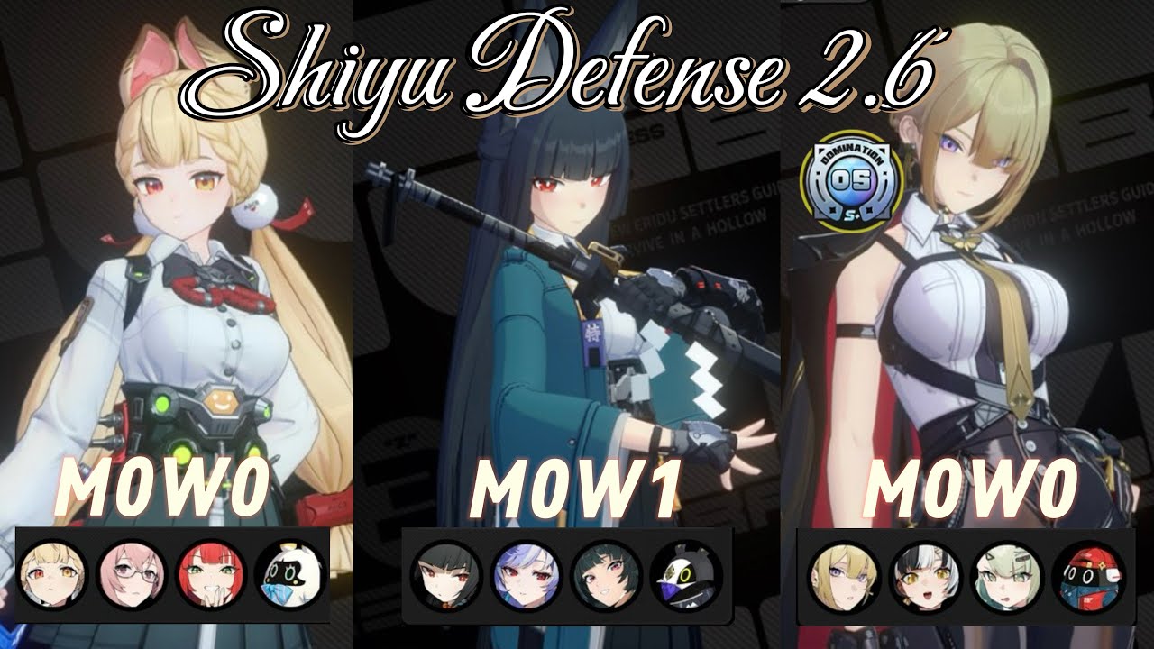 Shiyu Defense 2.6 | Alice x Yanagi , Miyabi , Evelyn |  Zenless Zone Zero 2.5