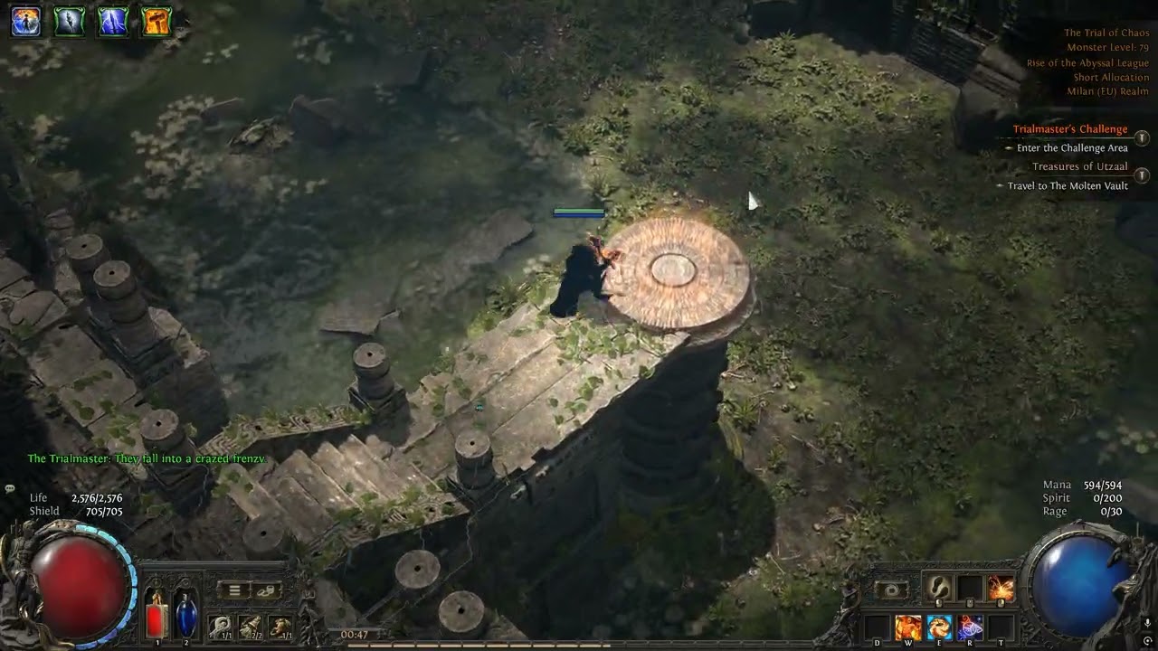 Trial of Chaos Boss vs Mathil Build