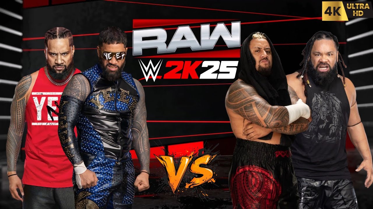 WWE 2K25 - The Usos vs The Bloodline || WWE RAW Tag Team Match || PC™ Gameplay [4K60]