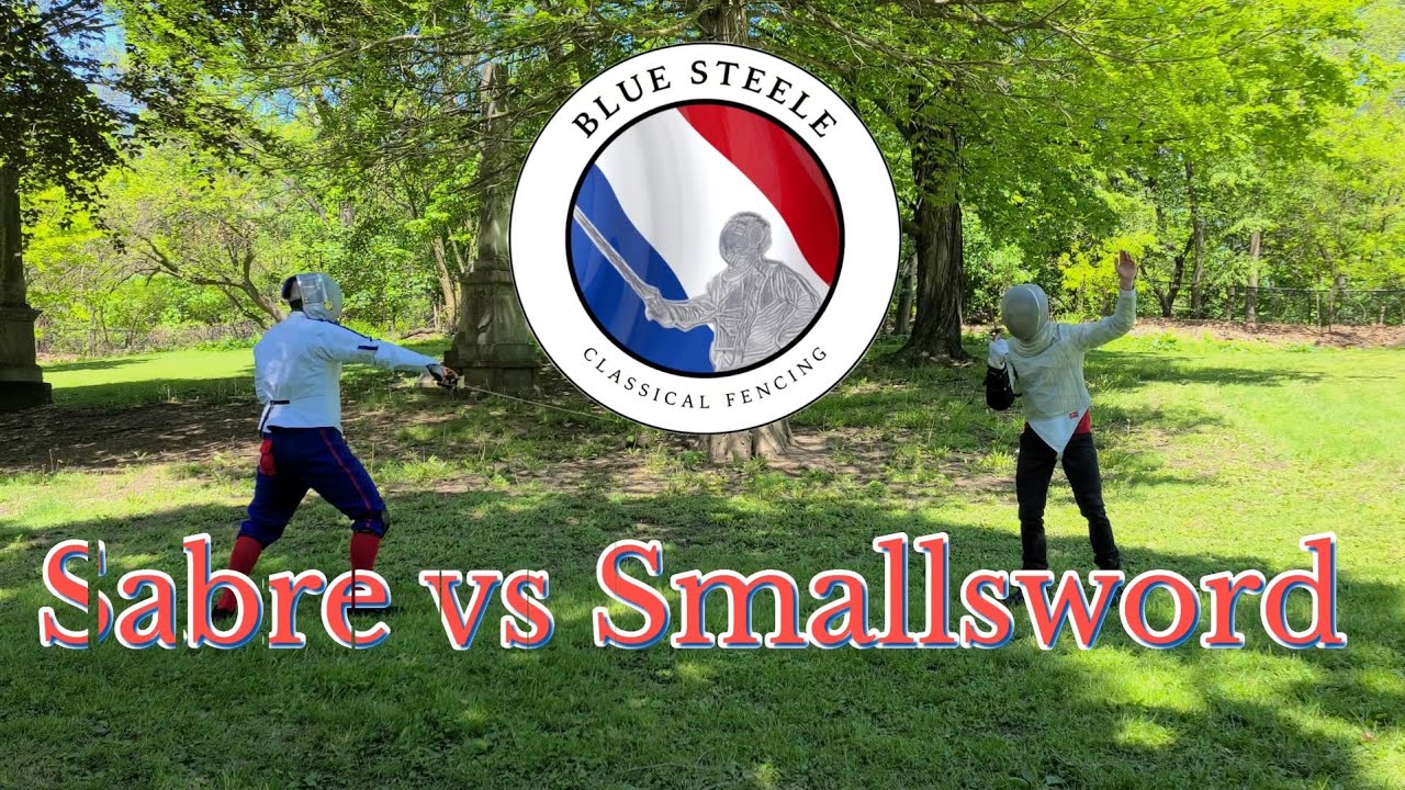 Sabre vs Smallsword sparring