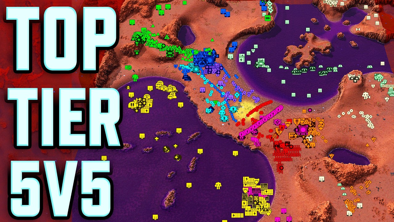 Grandmaster Level Beyond All Reason - 5v5 (EPIC RTS)