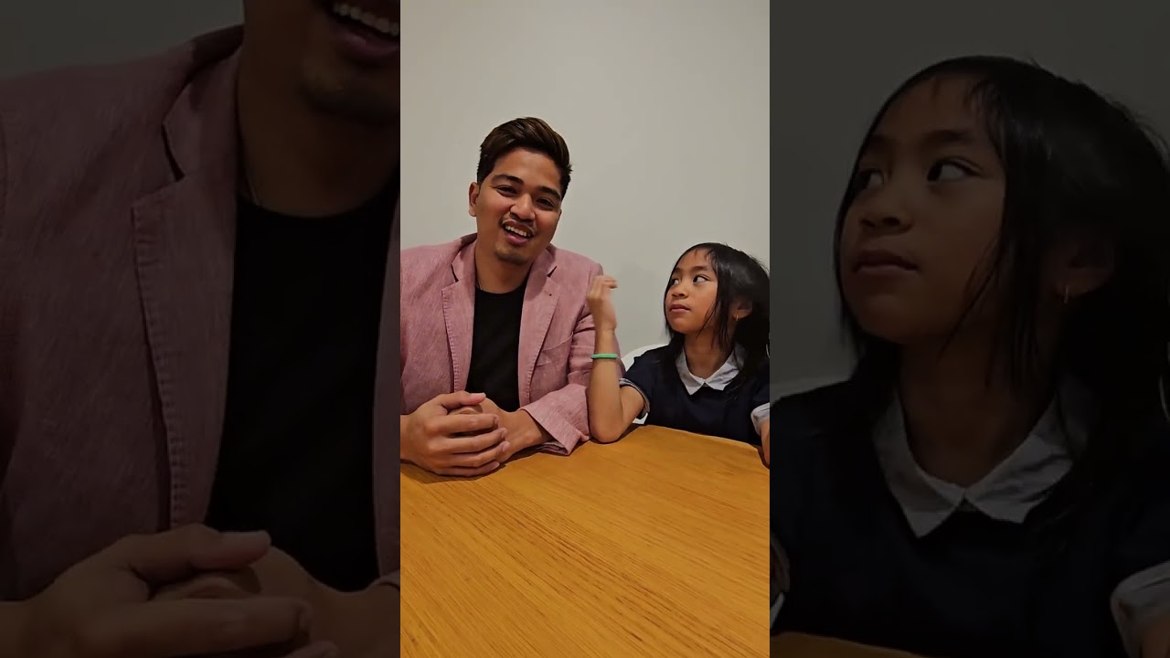see how my daughter reacts on his dad's job interview prank