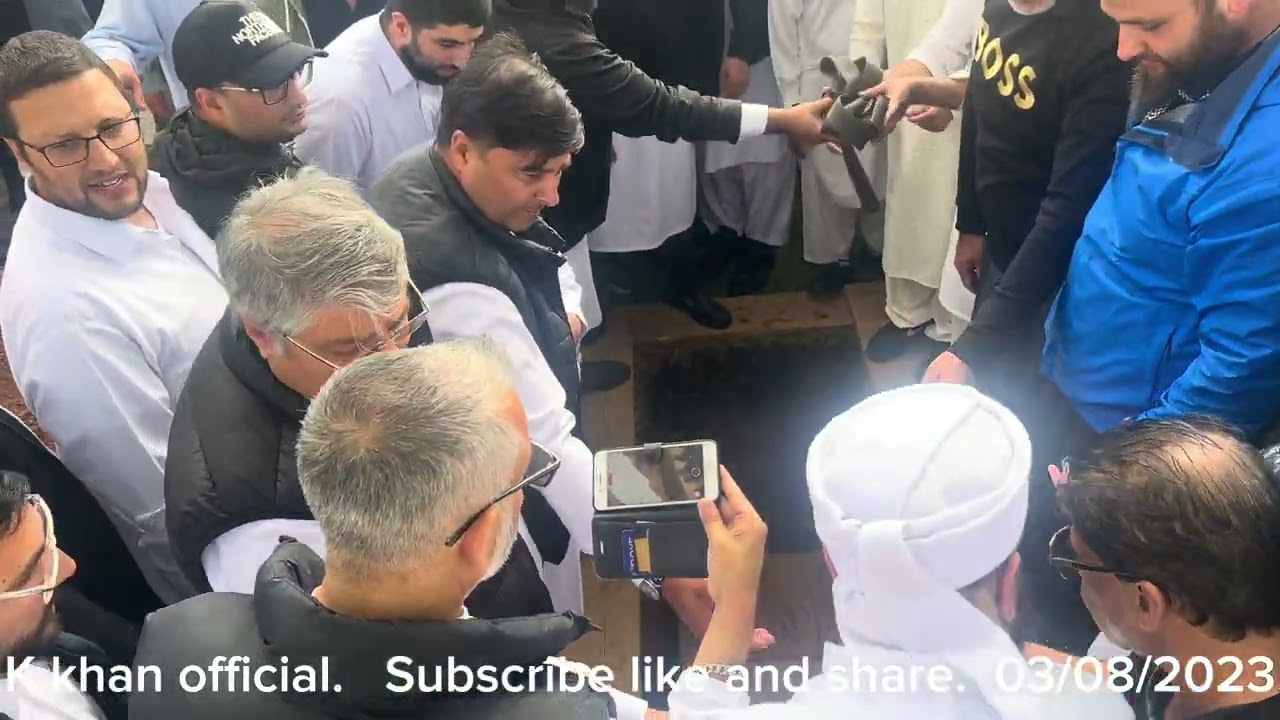 Burial of Tariq  Haider khattak s/o  late Haji Mir Haider khattak