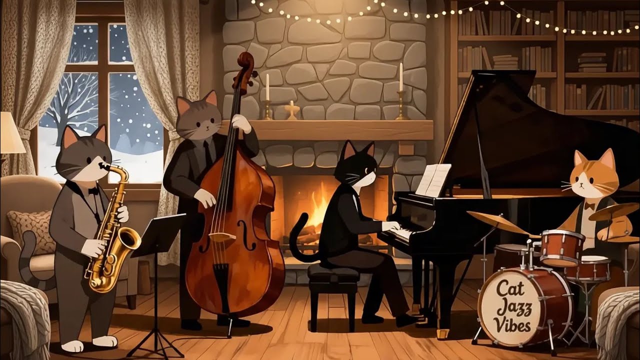 Cozy Jazz Cats – Late Night Smooth Jazz for Focus