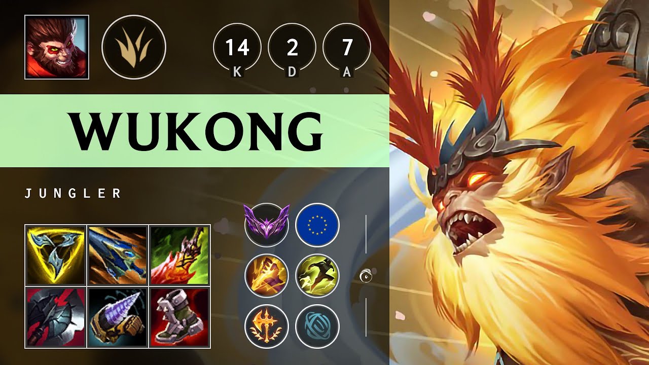 Wukong Jungle vs Viego: Triple Kill, Legendary - EUW Master Patch 25.S1.2