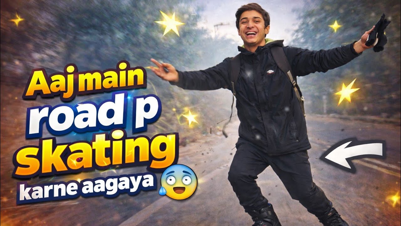 Aaj to main road p aagaya skating karne 😨 #viral #explore #trending #reach #new #vlog #speedskating 