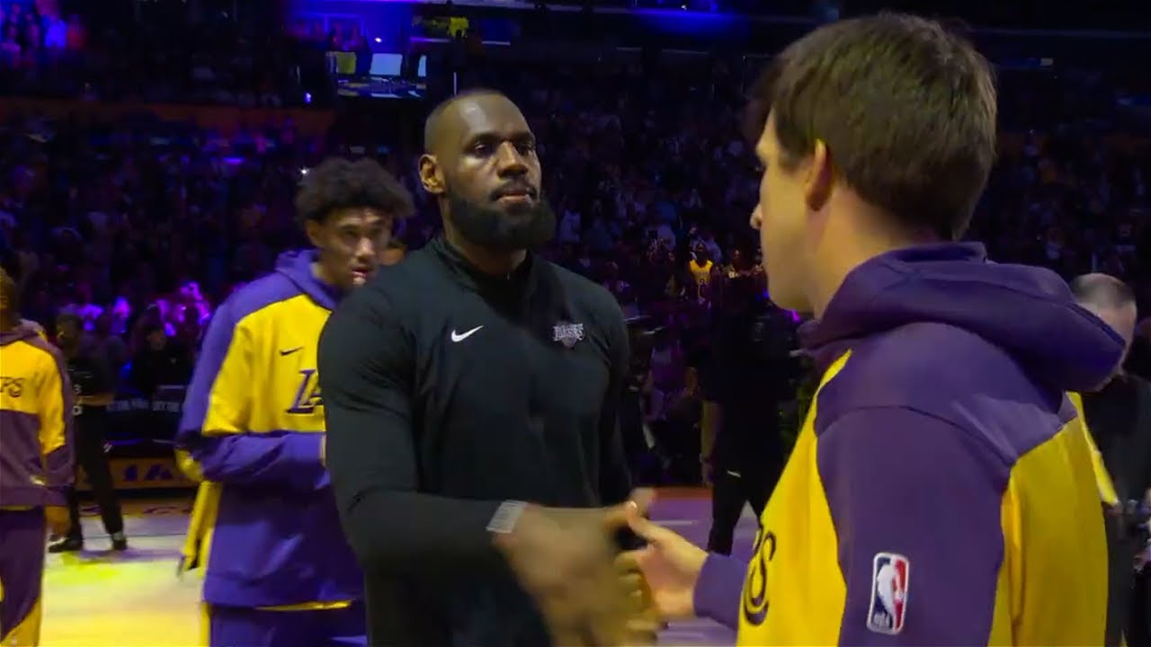 Los Angeles Lakers 2024-25 NBA Season Opener Intro - Starting Lineup Intro