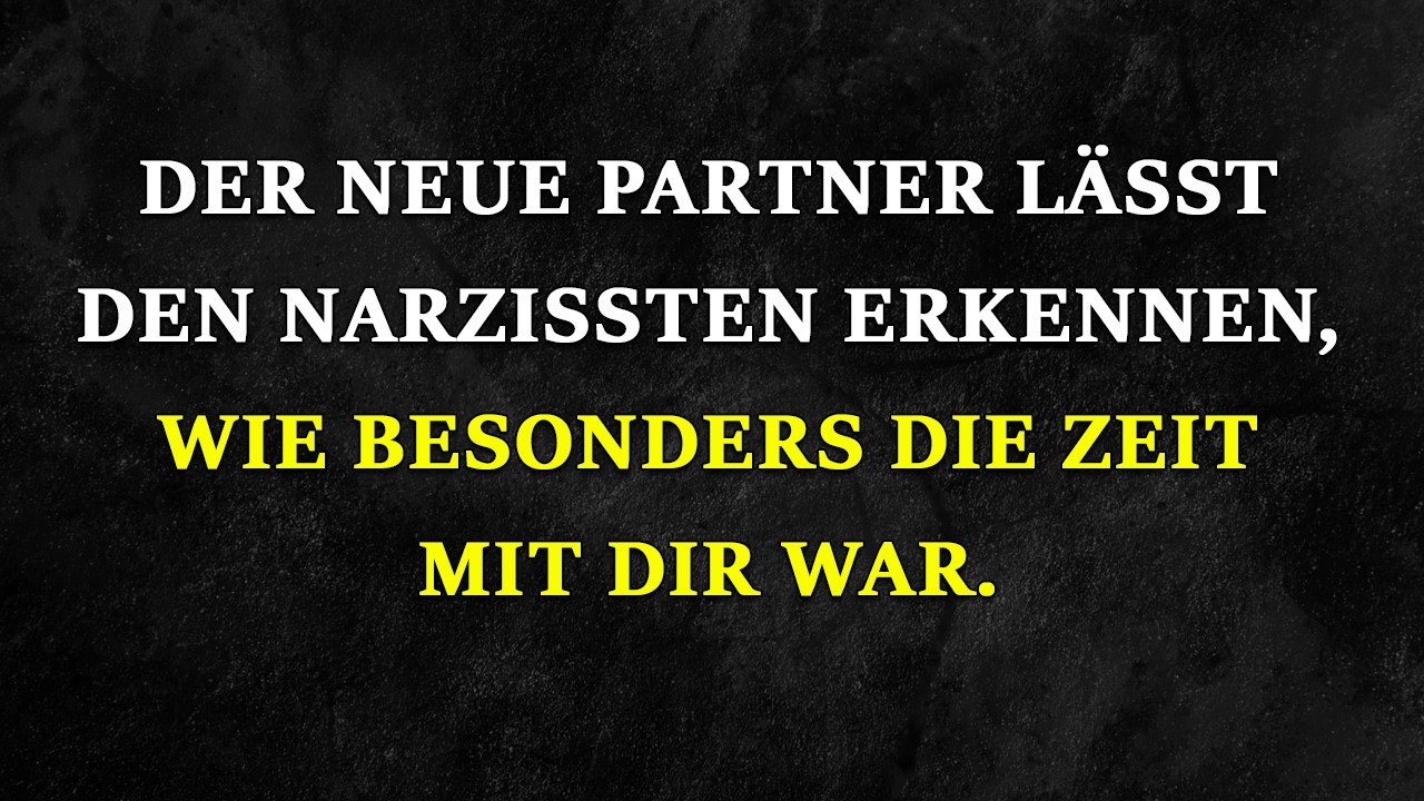 Die neue Beziehung des Narzissten hat ihm gezeigt wie besonders Sie wirklich waren | Narzissmus