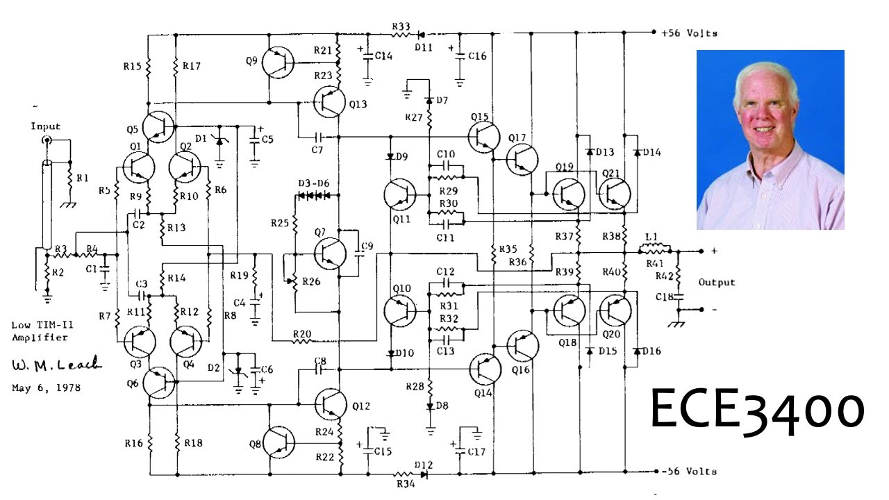Лекция 27 ECE3400: Двухтактные усилители на биполярных транзисторах и умножители VBE (Analog Elec...