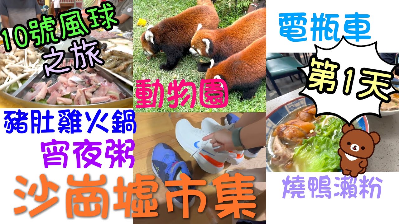 10號風球吃10餐之旅第1天😀~｜燒鴨瀨粉🪿🍜|豬肚雞火鍋🥘|沙崗墟市集👟🍉｜蜜蜂園🐝｜超市🛒|宵夜粥腰斬撤離閃電⚡️+暴雨⛈️+水浸成河🌊19-7-2025