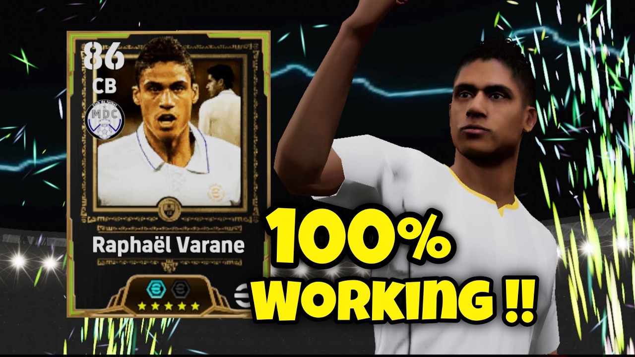 Trick To Get 106 Rated  Raphaël Varane In eFootball 2026 Mobile || Varane 100% Working Trick 🔥🤩