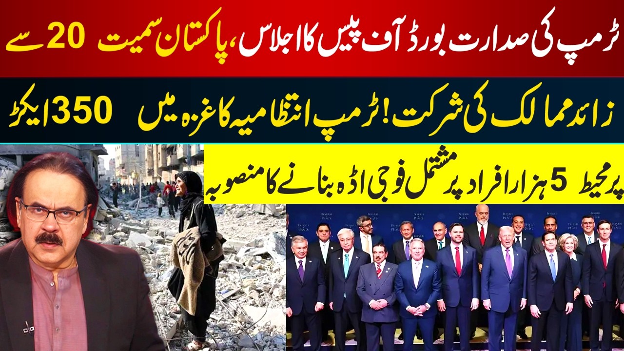 Board of Peace Summit Led by Trump | Pakistan Among 20 Nations I 350-Acre Gaza Base Proposal I GNN