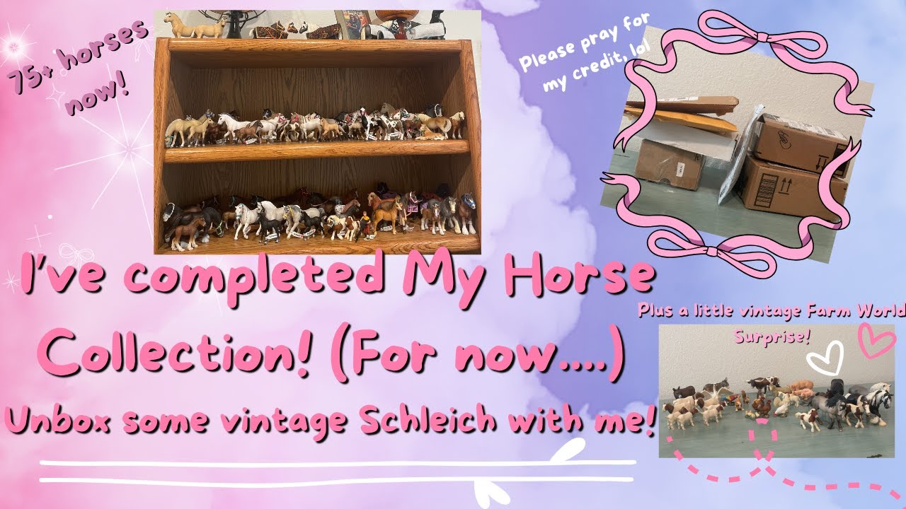 I've finally completed my Schleich collection! (So far...) Plus a Vintage Surprise! 