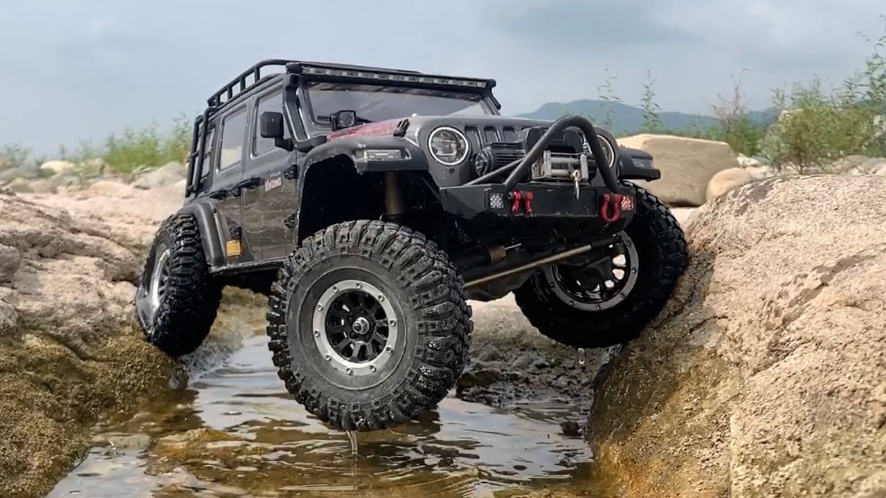 1:10 Scale RC Car : Jeep Rubicon Offroad Driving - YIKONG(Absima CR 3.4 SHERPA) YK4102 #4