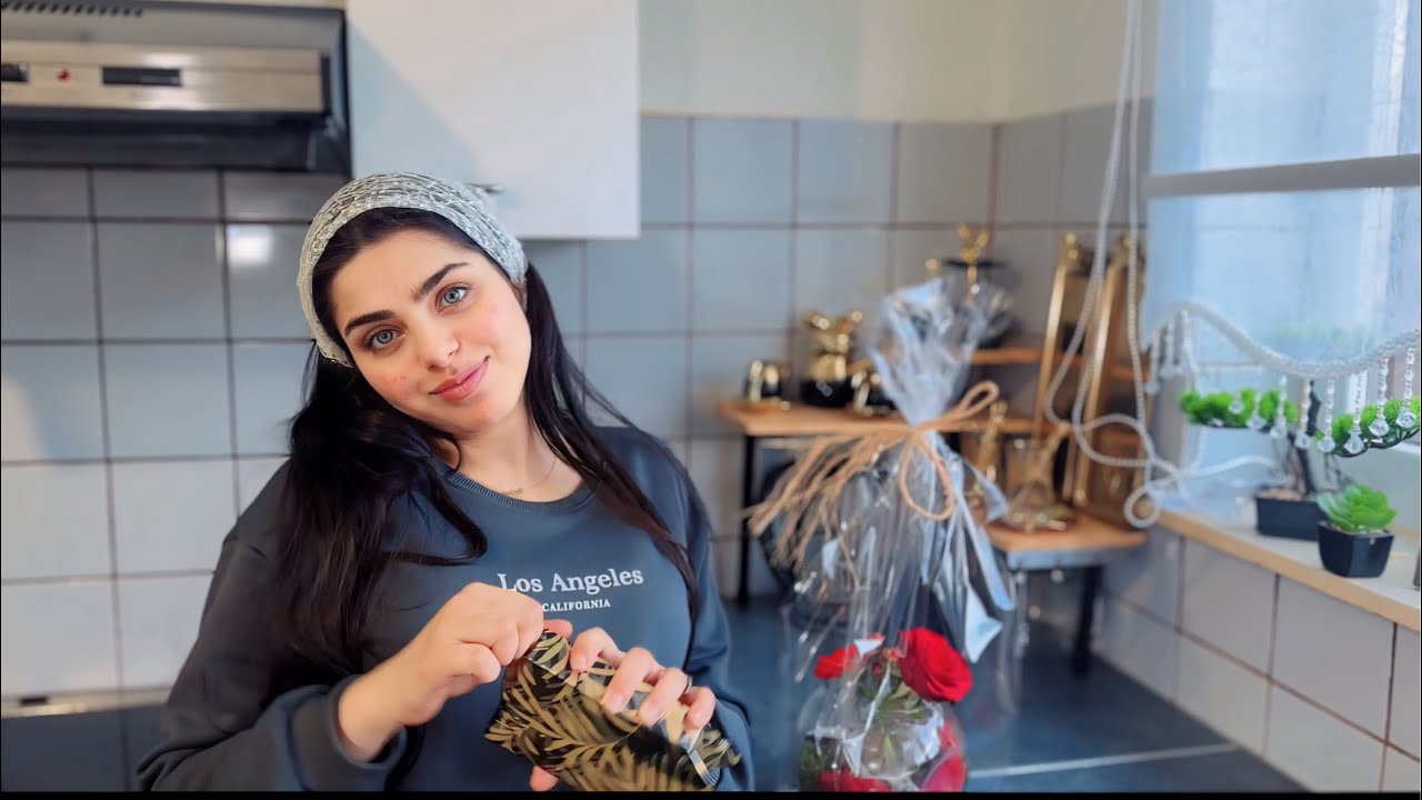 واخيراً وصل اثاث الصالة الجديد الشكل النهائي بعد التغير ، هدية عيد الحب 😍