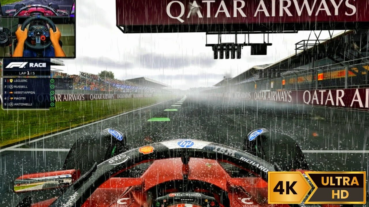 ULTIMATE Immersion : F1 25 Heavy Rain + Direct Drive Wheel 