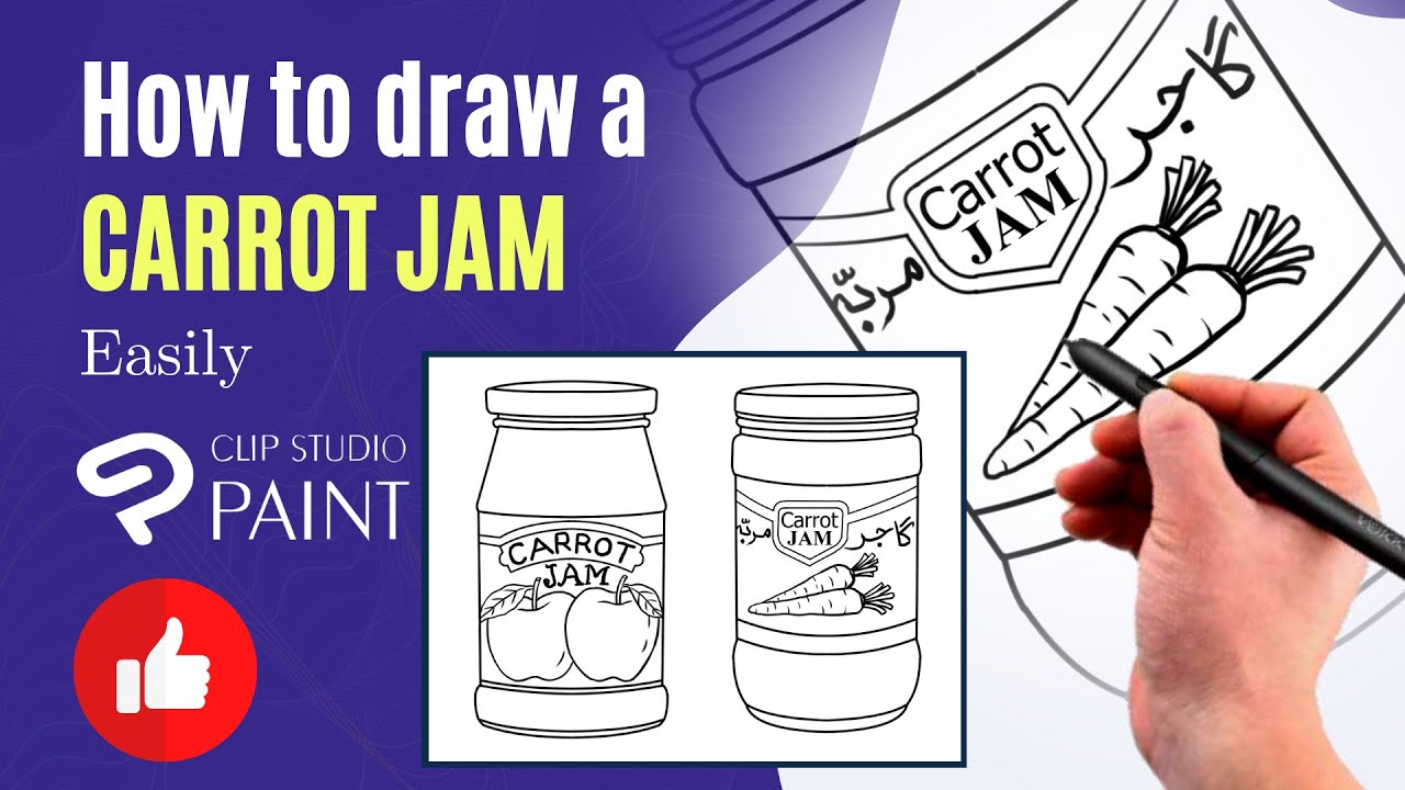 How to draw a Carrot Jam - Easily | Clip Studio Paint | Yellob