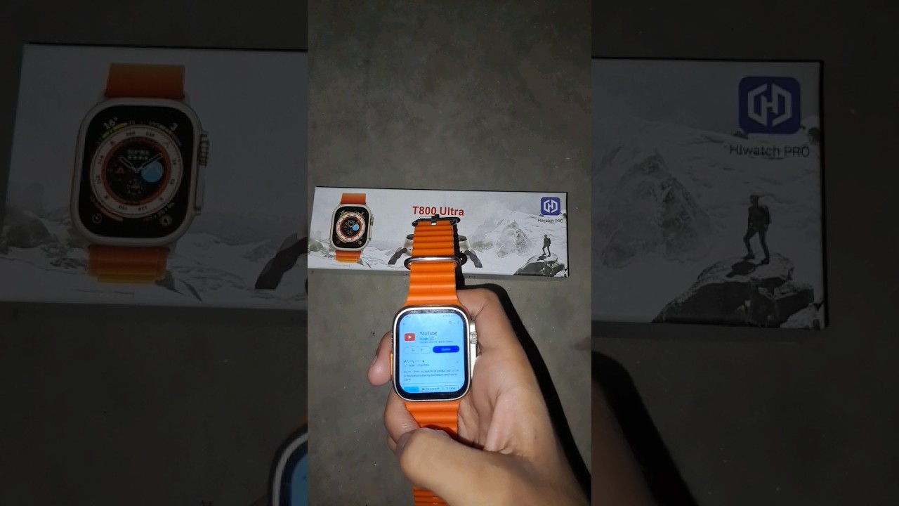 How to download youtube ✅️ in t800 ultra smart watch 😨😱 #shorts #smartwatch #viral
