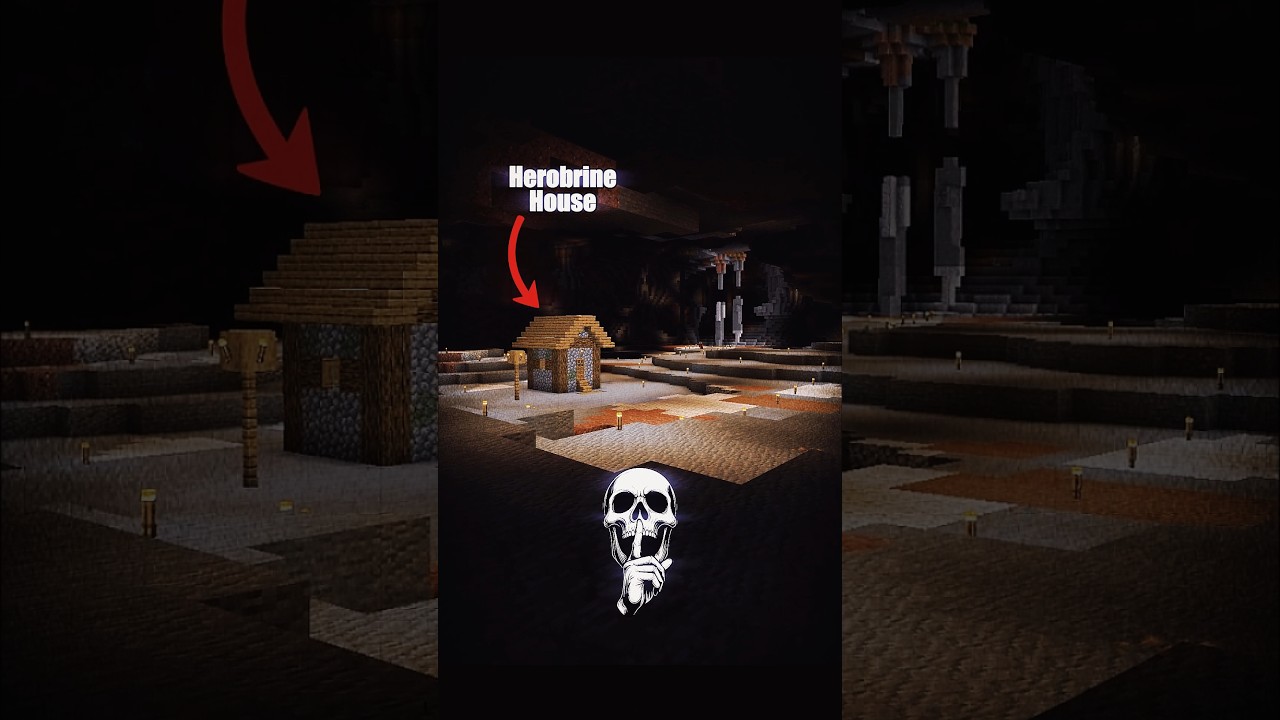 Minecraft Herobrine House Seed Moment