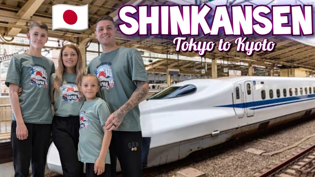 Tokyo to Kyoto by Shinkansen 🇯🇵 Japan's Bullet Train | Japan With Kids