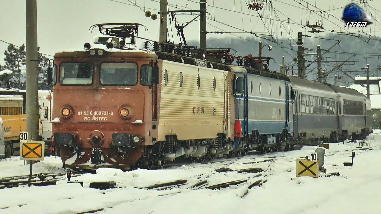 Trenuri în Zăpadă & Activitate Feroviară în Gara Beclean pe Someș - 05 Ianuarie 2026
