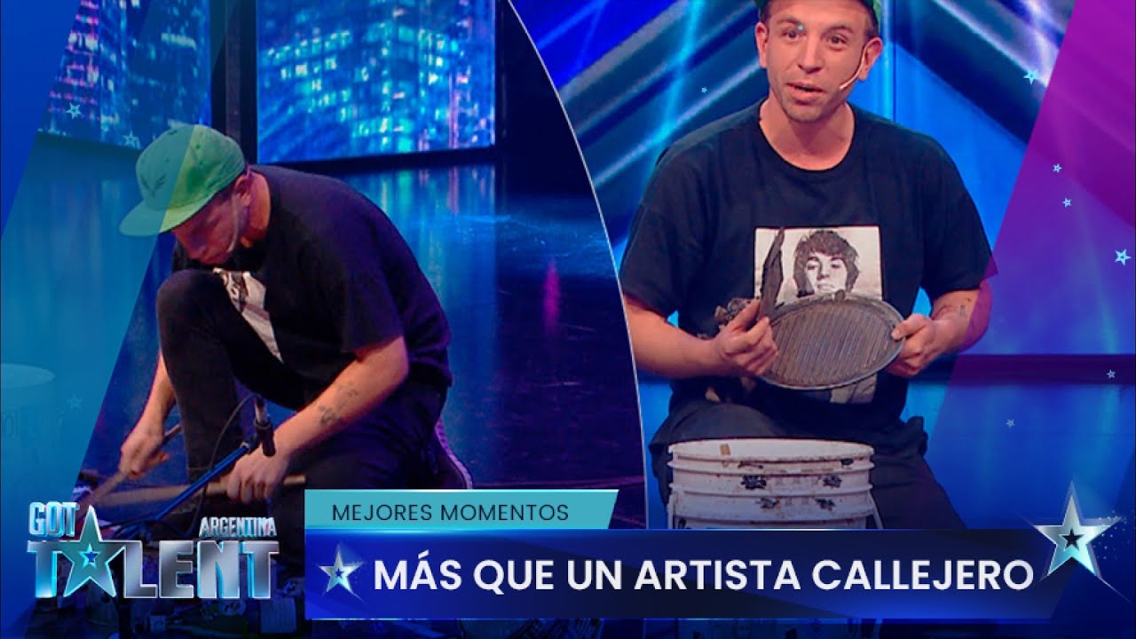 La rompió y dejó grandes mensajes con su percusión reutilizable - Got Talent Argentina 2023