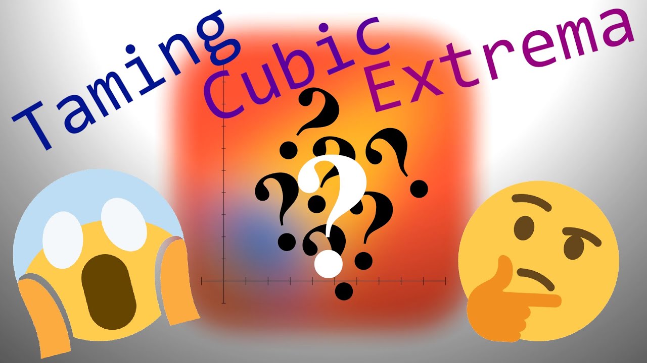 Taming cubic extrema with one weird plot #SoME3