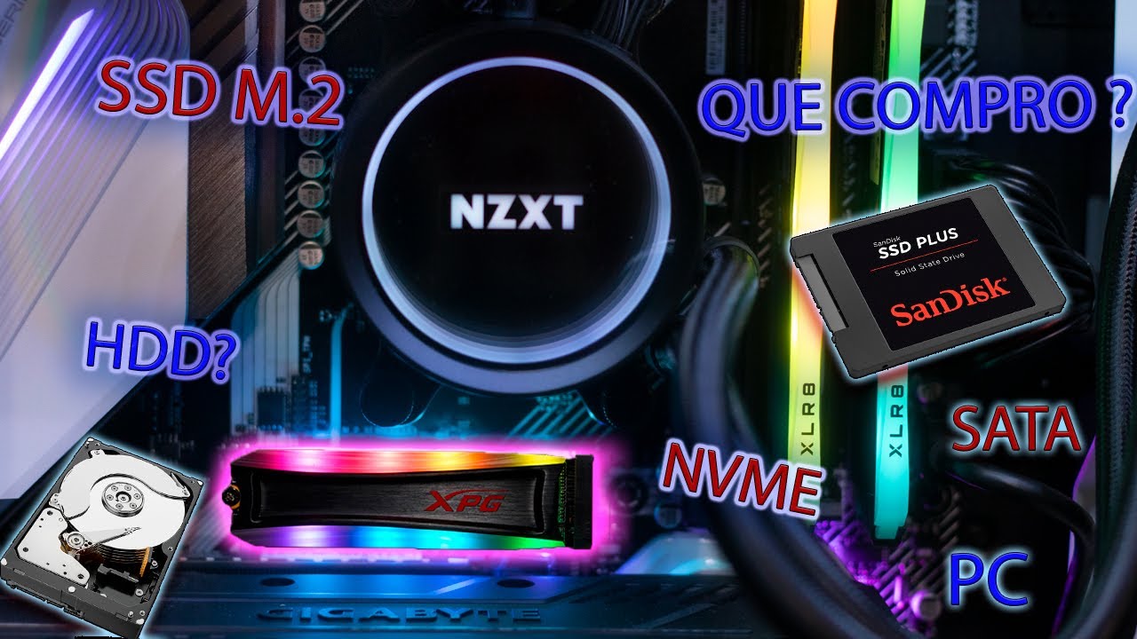 ¿Qué almacenamiento me conviene mas? SSD NVME M.2 , SSD SATA  o HDD