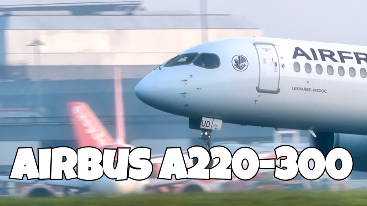 Air France A220 Epic Takeoff & Engine Sound!