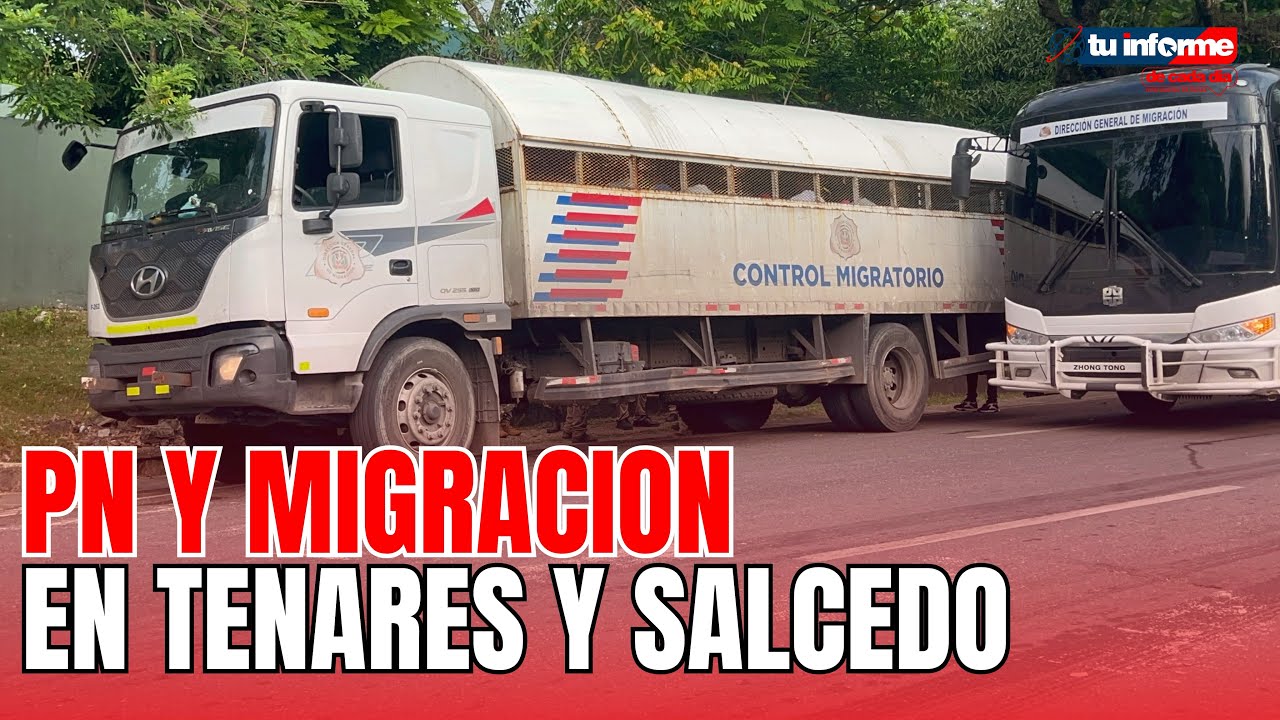 Migraci&oacute;n y P.N en las calles de Tenares y Salcedo, m&aacute;s de 100 Haitianos detenidos. 